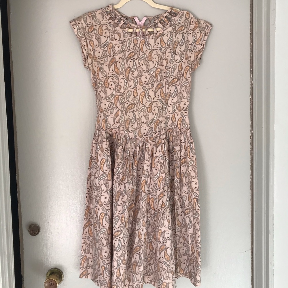 True vintage drop waist paisley dress